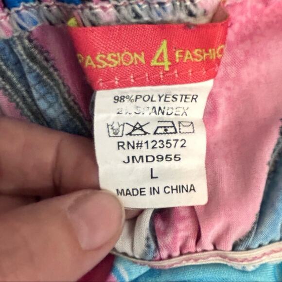 Boho Beaded Passion4Fashion Vibrant Maxi Sundress Size Large - Picture 8 of 9